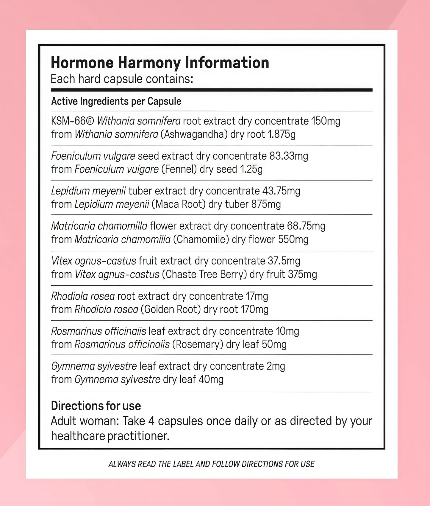 Happy Mammoth **Not AvailableHormone Harmony Natural HormonalSupport for Women, Relief forMenopause, Perimenopause, HealthyHormonal Balance, Hot Flashes.